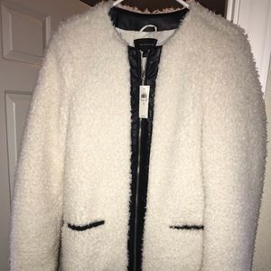 NWT Ann Taylor Sherpa coat size Small